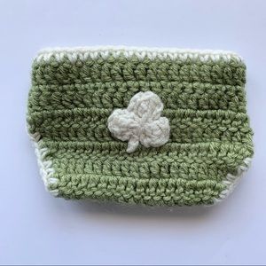 Knit Four Leaf Clover Diaper Cover